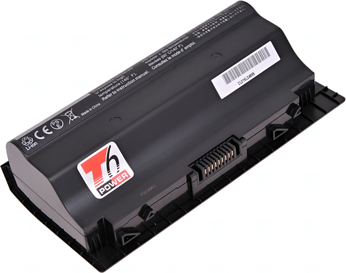 Baterie T6 power Asus G75V, G75VM, G75VW, 5200mAh, 75Wh, 8cell
