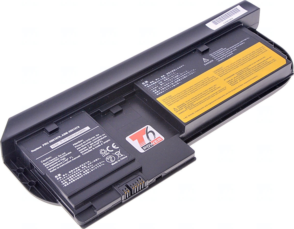 Baterie T6 power Lenovo ThinkPad X230 Tablet, X230t, X230i Tablet, 5200mAh, 58Wh, 6cell