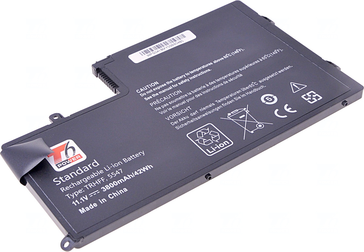 Baterie T6 power Dell Insprion 14 5447, 15 5547, Latitude 3450, 3550, 3800mAh, 42Wh, 3cell, Li-pol