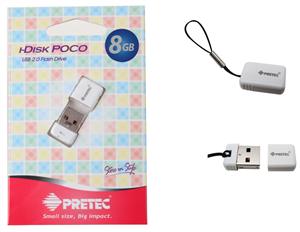 Pretec USB 2.0 i-Disk Poco 8GB - B�l�