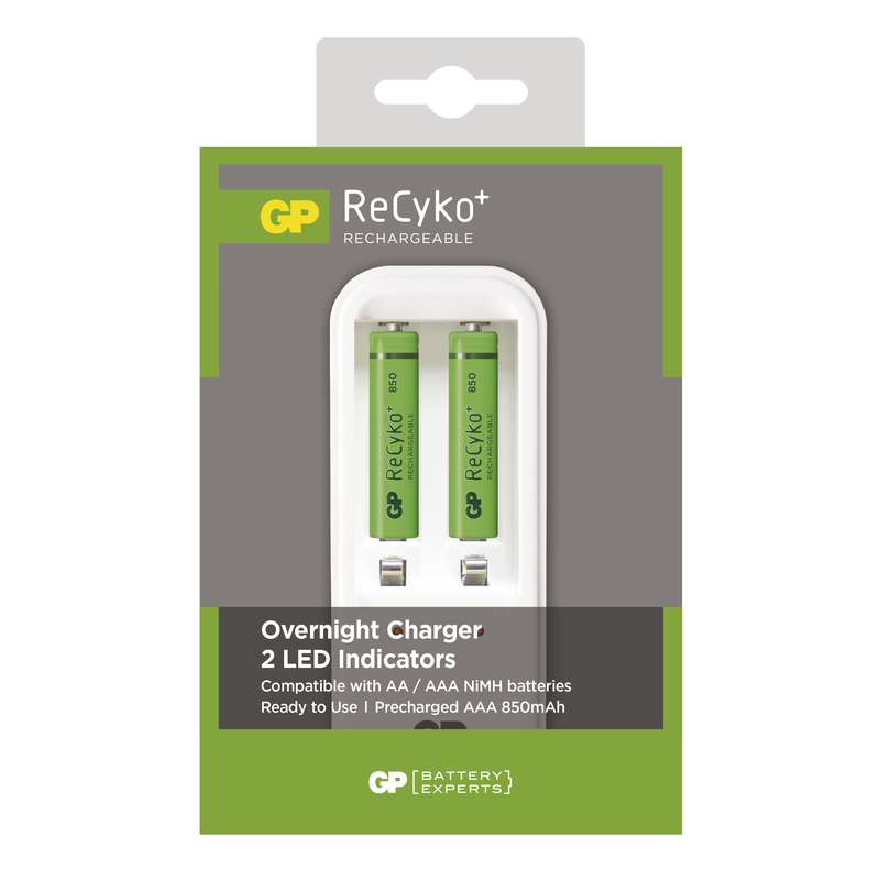 Nab�je�ka bateri� GP PB410 + 2AAA RECYKO (850mAh)