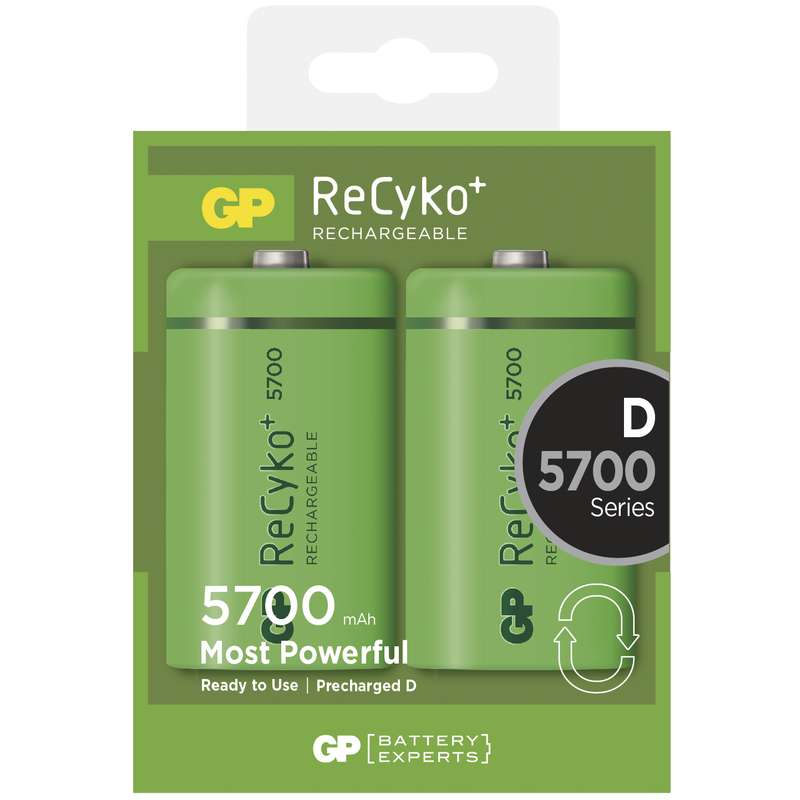 Nab�jec� baterie GP RECYKO D (5700mAh)- 2ks