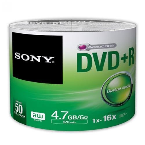 M�dia DVD+R SONY, 4.7GB, 50ks Bulk (120 min.)