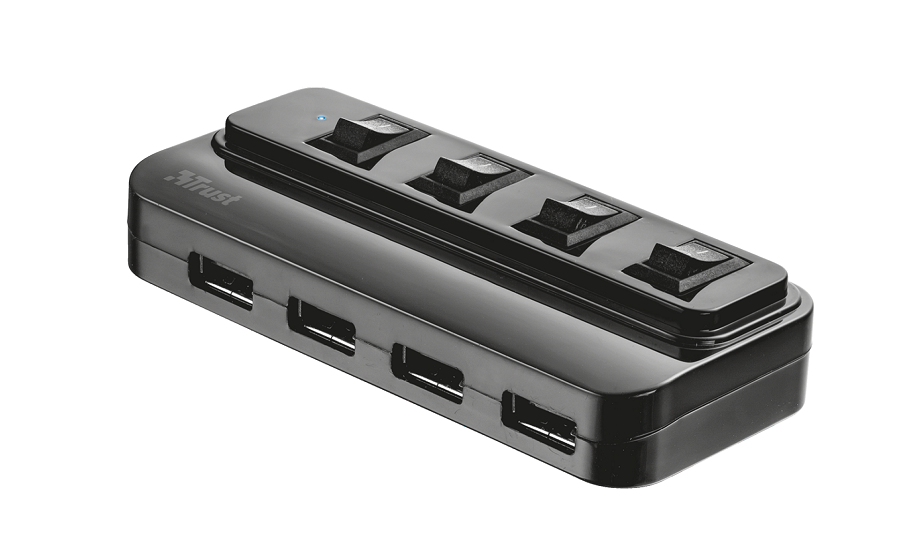 Rozbo�ova� TRUST 4 Port USB 2.0 Hub with switches