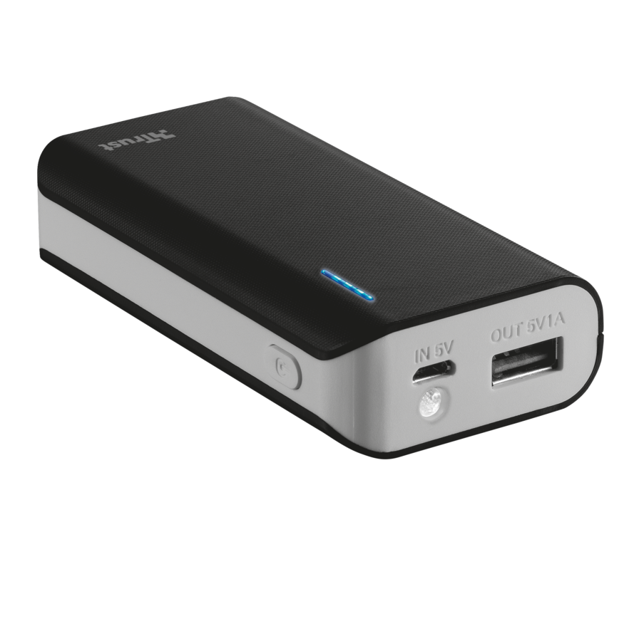 TRUST Primo PowerBank 4400 Portable Charger - black