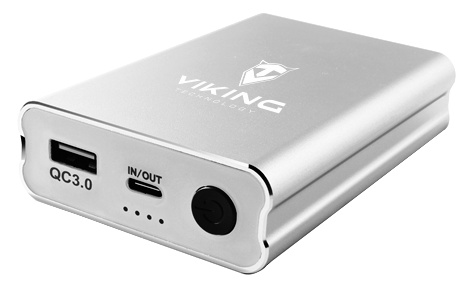 VIKING powerbank QC3.0 10000mah, St��brn�