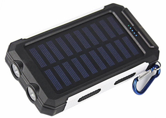 VIKING Sol�rn� Outdoorov� Powerbanka Delta I 8000mAh, �erno-B�l�