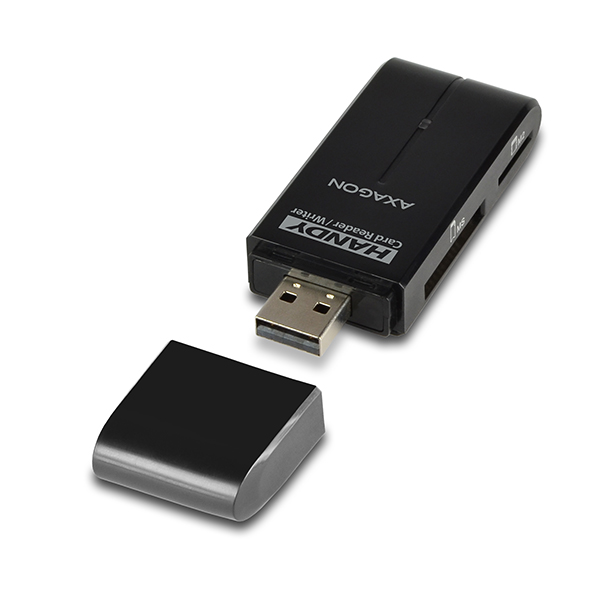 AXAGON extern� HANDY ��ta�ka SD/MicroSD/MS/M2,�ern�