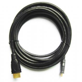 Kabel HDMI-HDMI mini 5m zlac.kon. stin 1.4,�ern�
