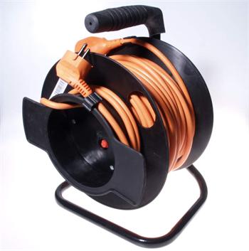 PremiumCord Prodlu�ovac� kabel 230V 25m buben, pr��ez vodi�e 3x1,5mm2