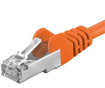 Premiumcord Patch kabel CAT6a S-FTP, RJ45-RJ45, AWG 26/7 7m, oran�ov�