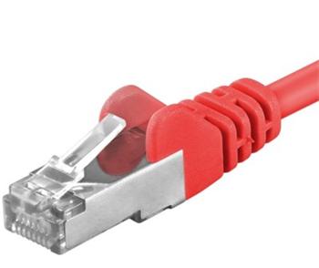 Premiumcord Patch kabel CAT6a S-FTP, RJ45-RJ45, AWG 26/7 10m, �erven�