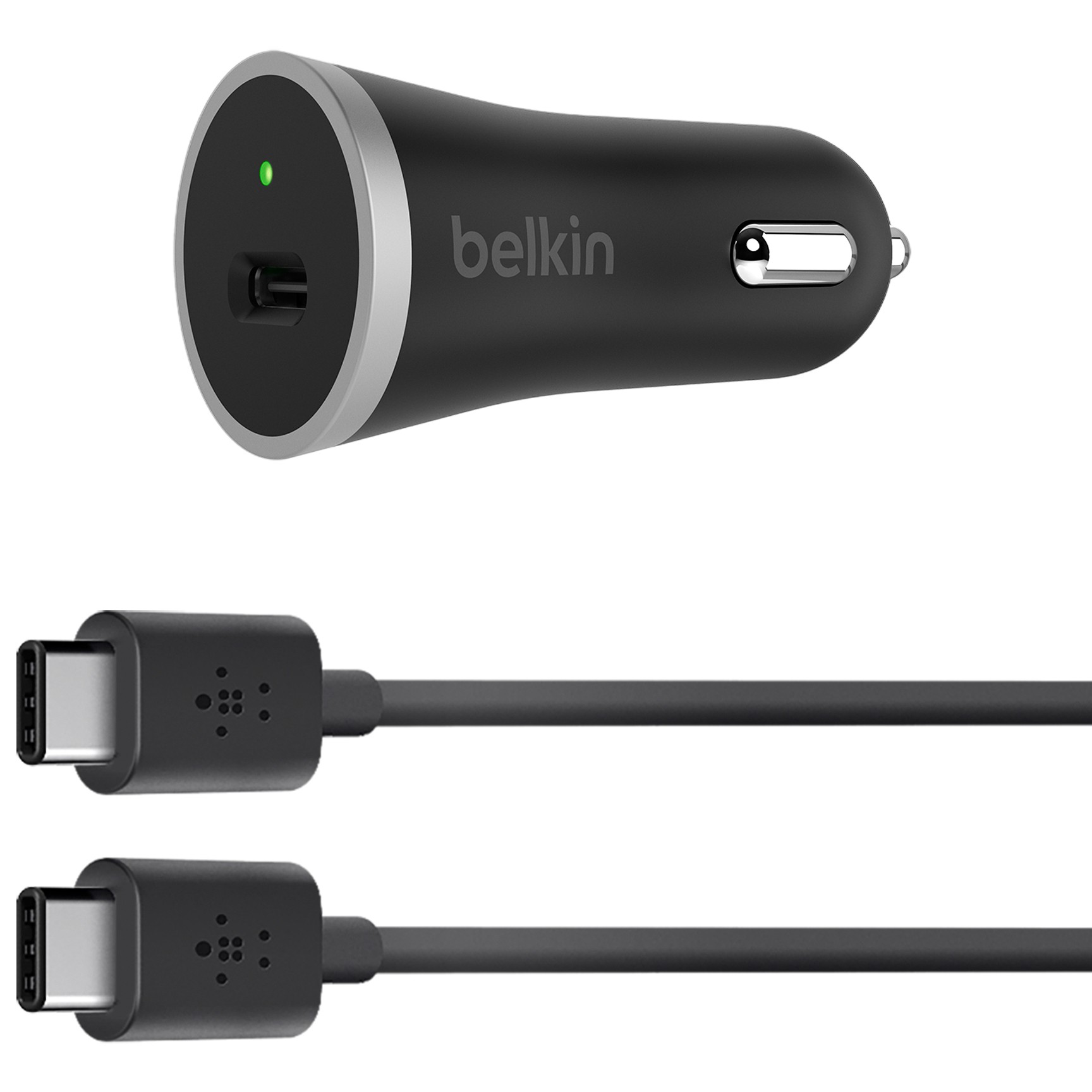 BELKIN USB-C rychlo autonab�je�ka + USB-C na USB-A kabel