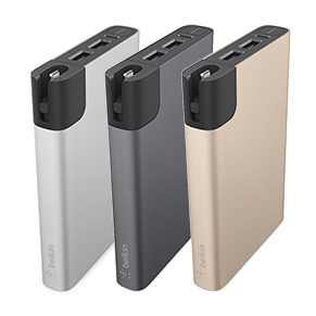 BELKIN Power Pack 10000mAh - MicroUSB, Lightning - Gray