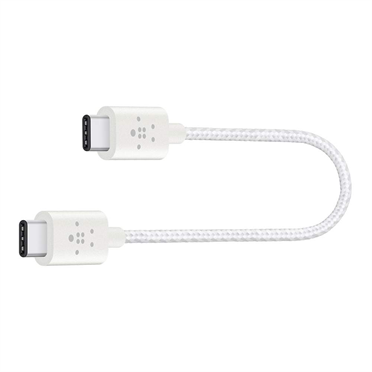 BELKIN MIXIT kabel USB-C to USB-C, 20cm, b�l� 