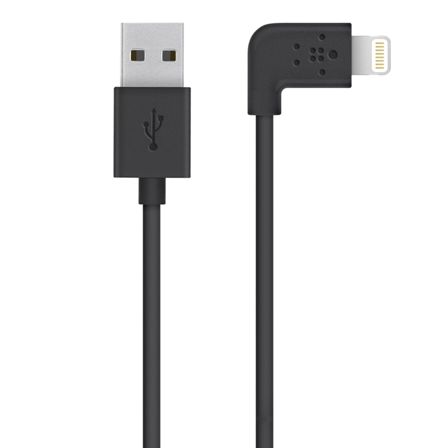 BELKIN MixIt 90� Lightning kabel, 1,2m, �ern� 