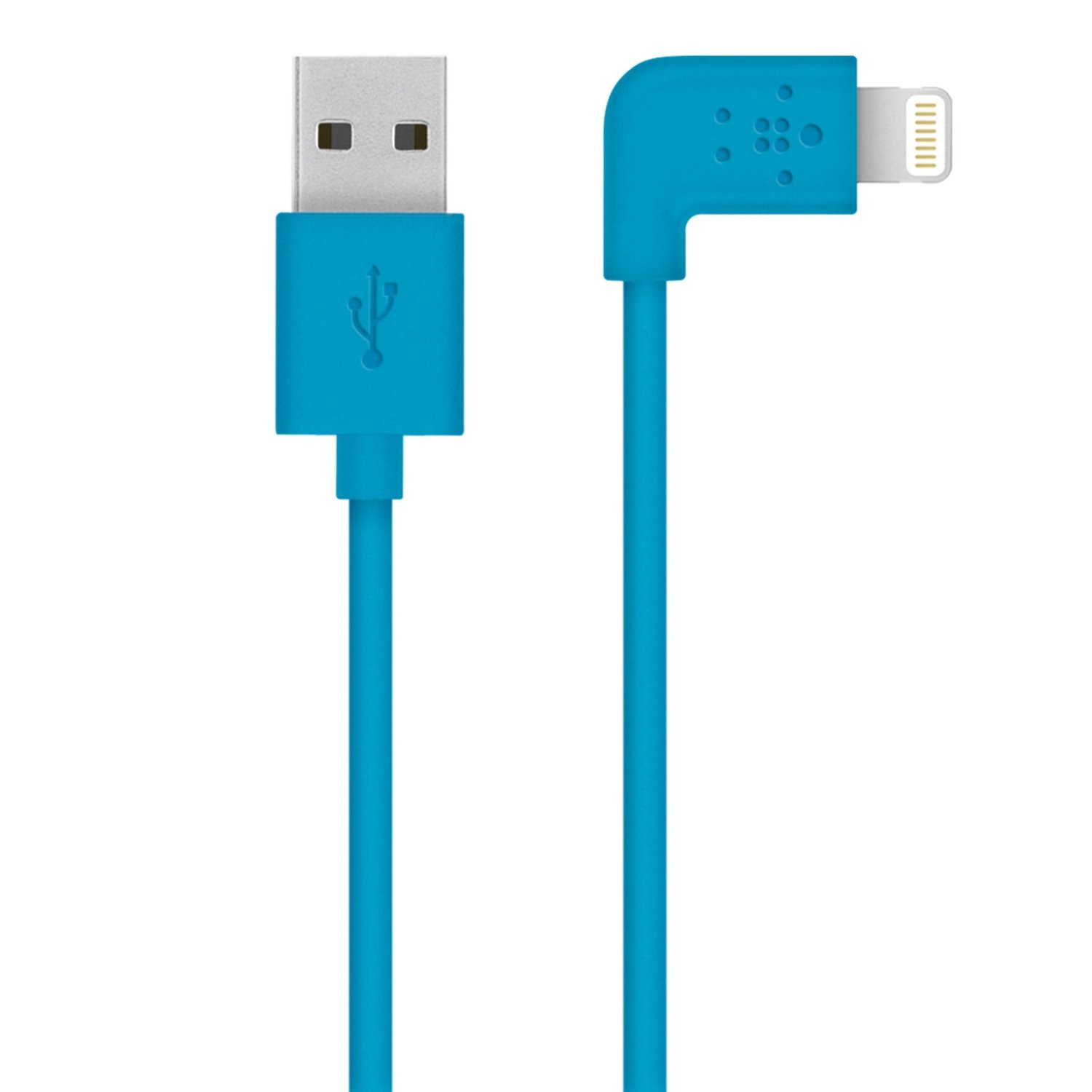 BELKIN MixIt 90� Lightning kabel, 1,2m, modr� 