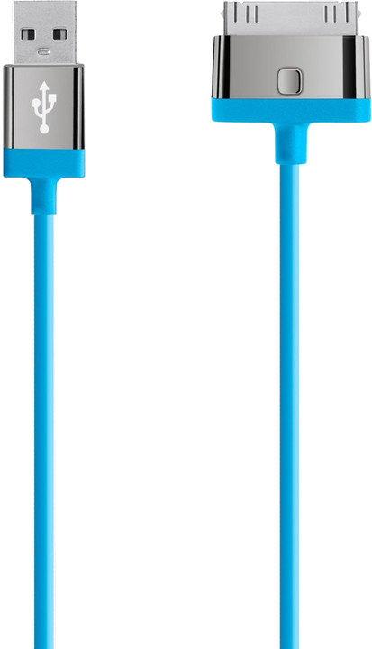 BELKIN MIXIT UP 30-Pin - USB kabel, modr�, 2m
