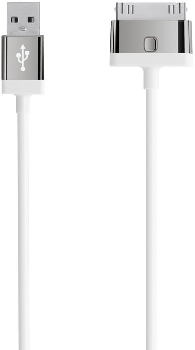 BELKIN MIXIT UP 30-Pin - USB kabel, b�l�, 2m