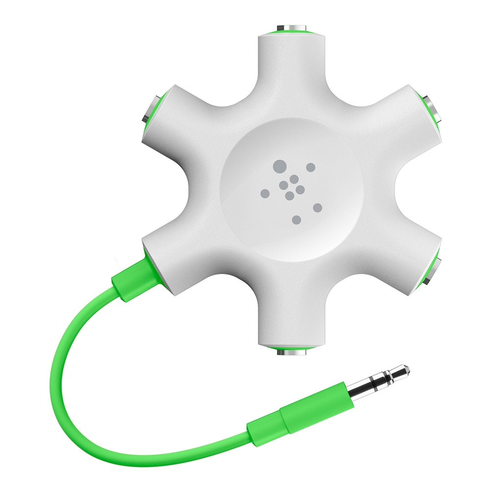 BELKIN RockStar sluch�tkov� rozd�lova�, 5 port�, b�l�