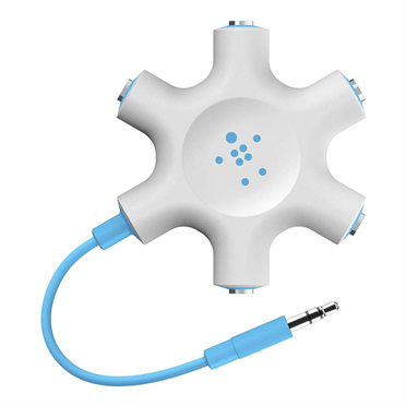 BELKIN RockStar sluch�tkov� rozd�lova�, 5 port�, modr�