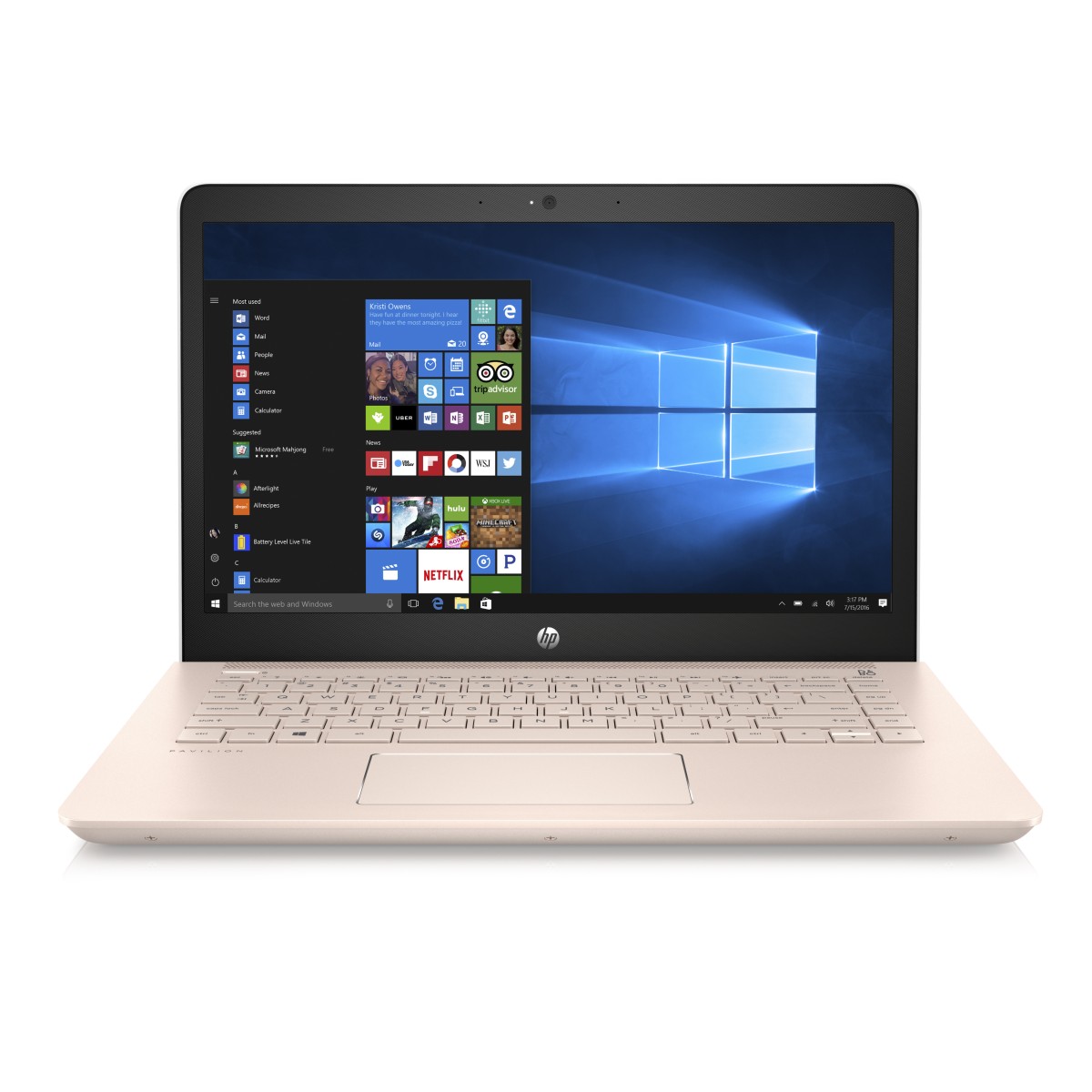 HP Pavilion 14-bk012nc FHD P4415U/4/1T/W10rose