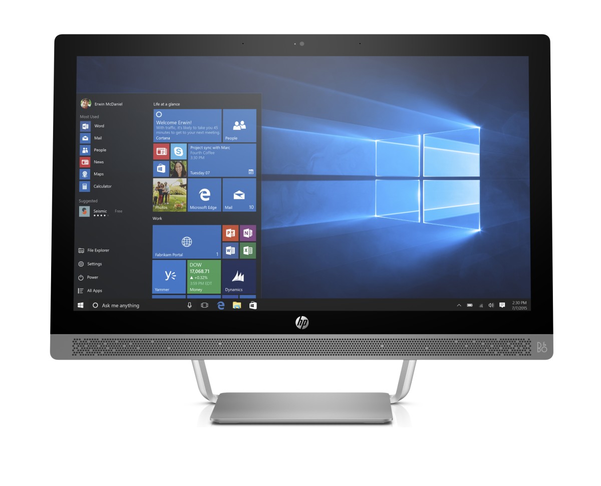 HP ProOne 440 G3 AiO 24' i3-7100T/4G/256SSD/DVD/W10P 