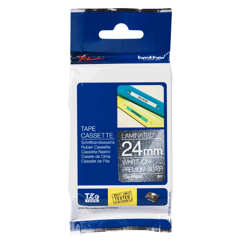 TZE-PR955 st��brn� / b�l� (24mm)