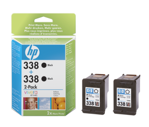 HP no. 338 - �ern� ink. kazeta, 2-pack , CB331EE