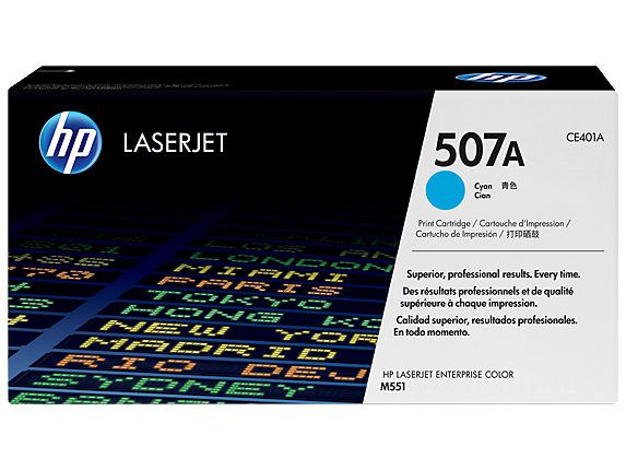 HP 507Y - azurov� Contract Toner, CE401YC