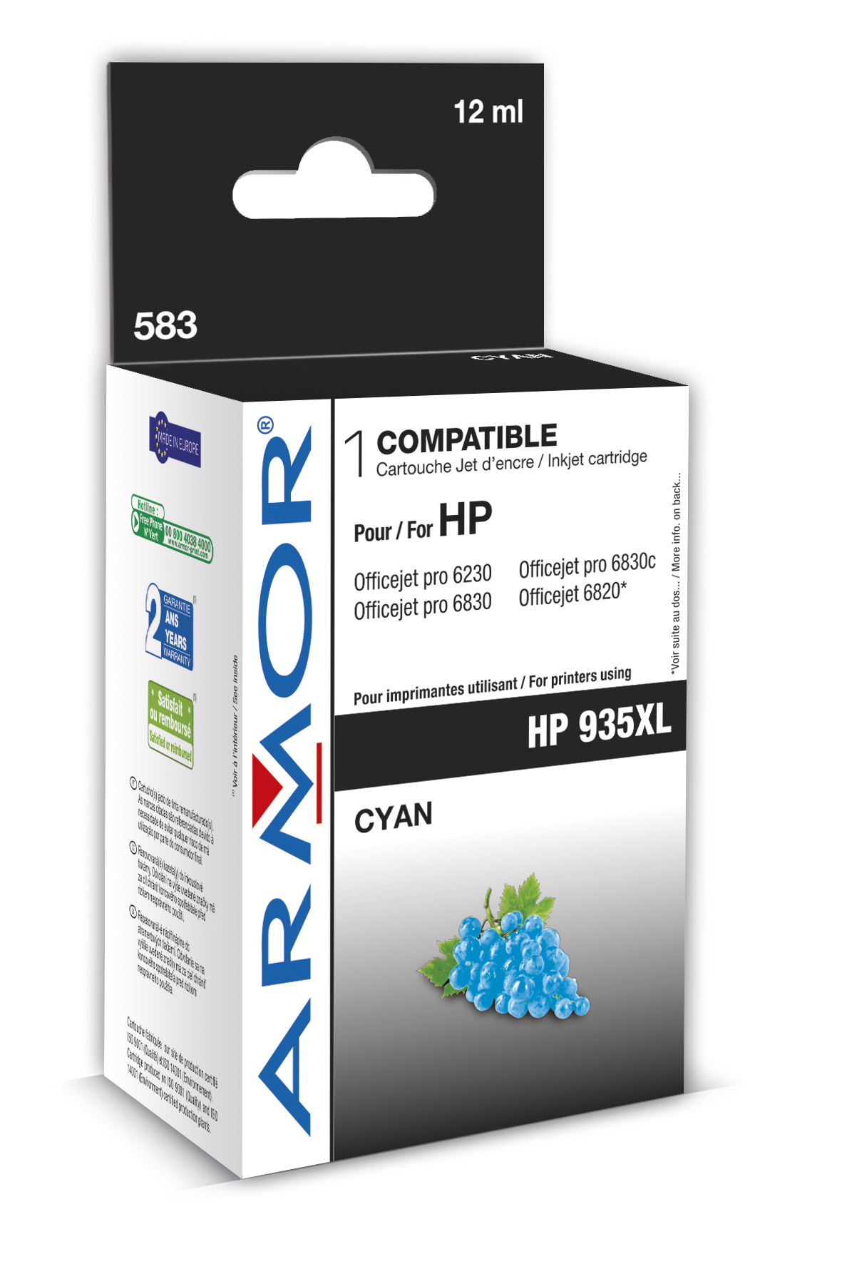 Armor ink-jet pro HP OJ 6830 (C2P24AE) 12ml, C