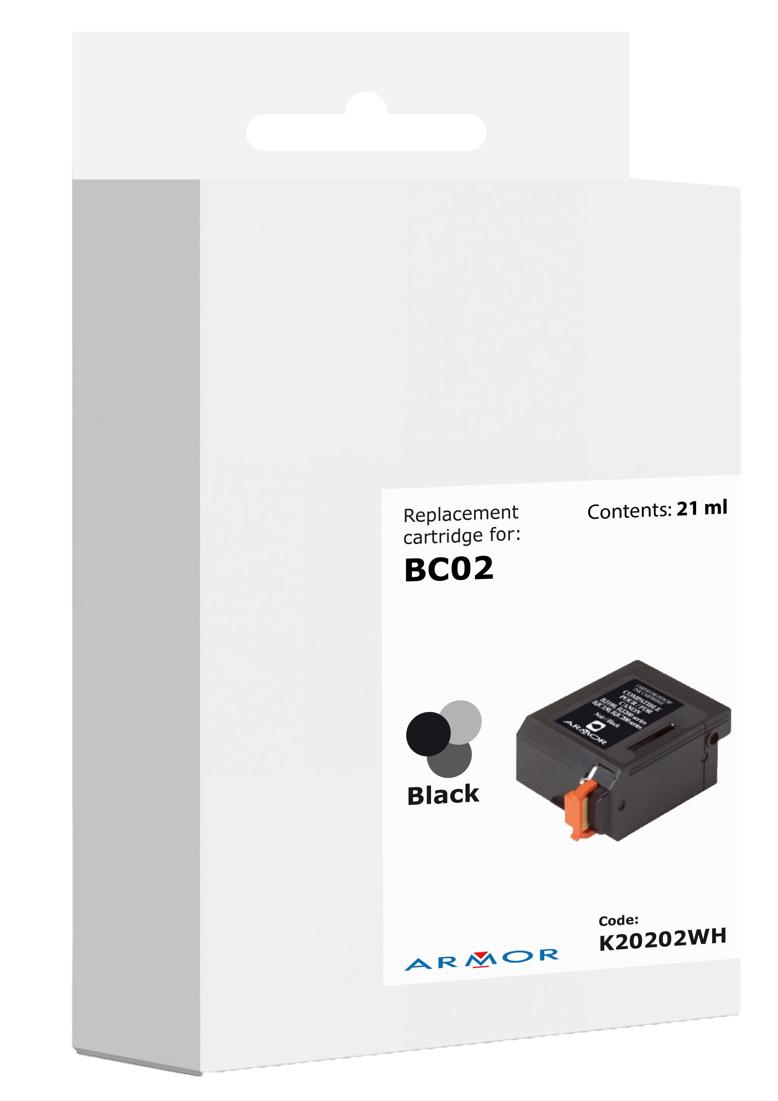 Armor ink-jet pro Canon BJ 200 (BC02), 27ml, B - b�l� krabi�ka