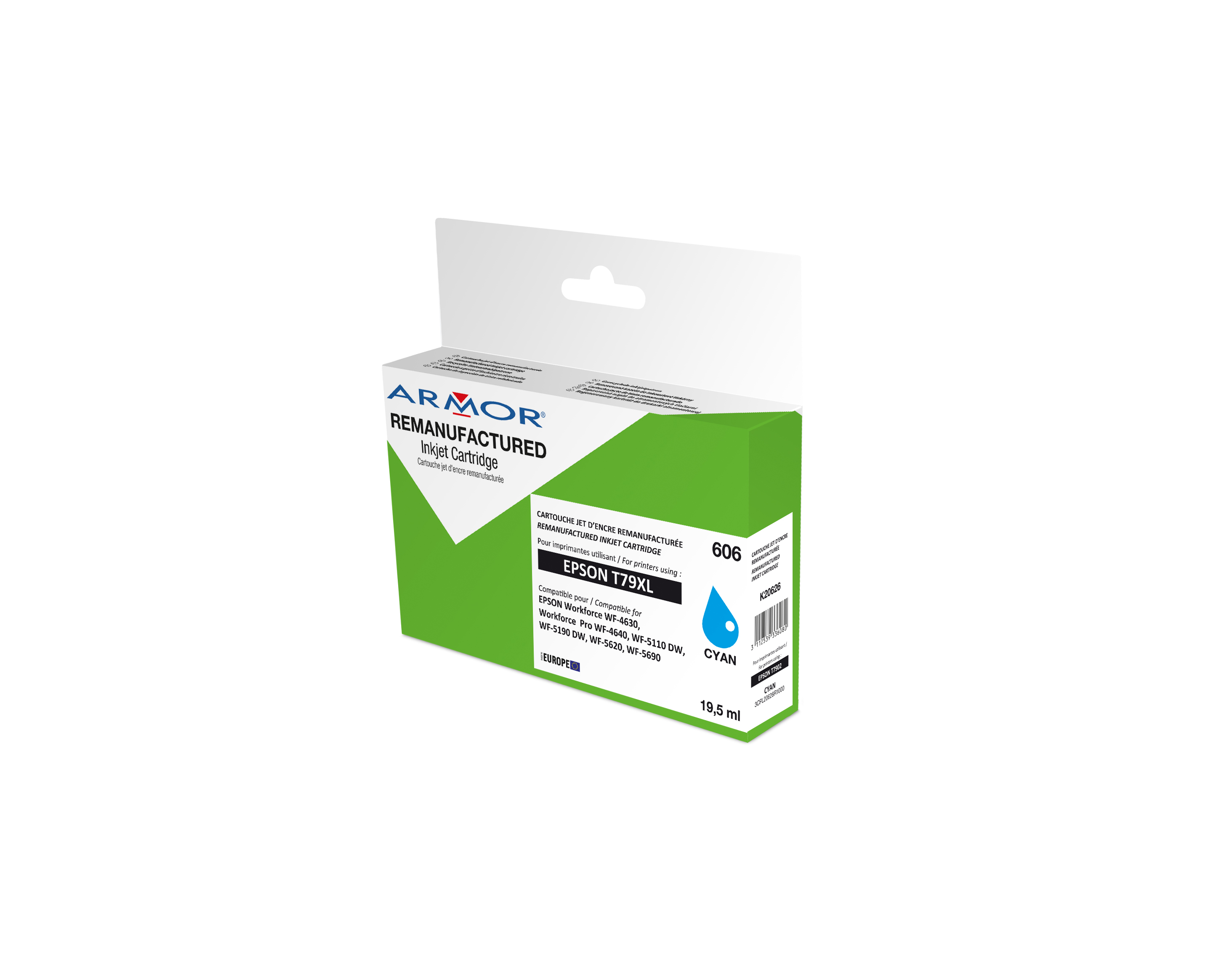 Armor ink-jet pro Epson WF5620DWF T790240 19,5ml C