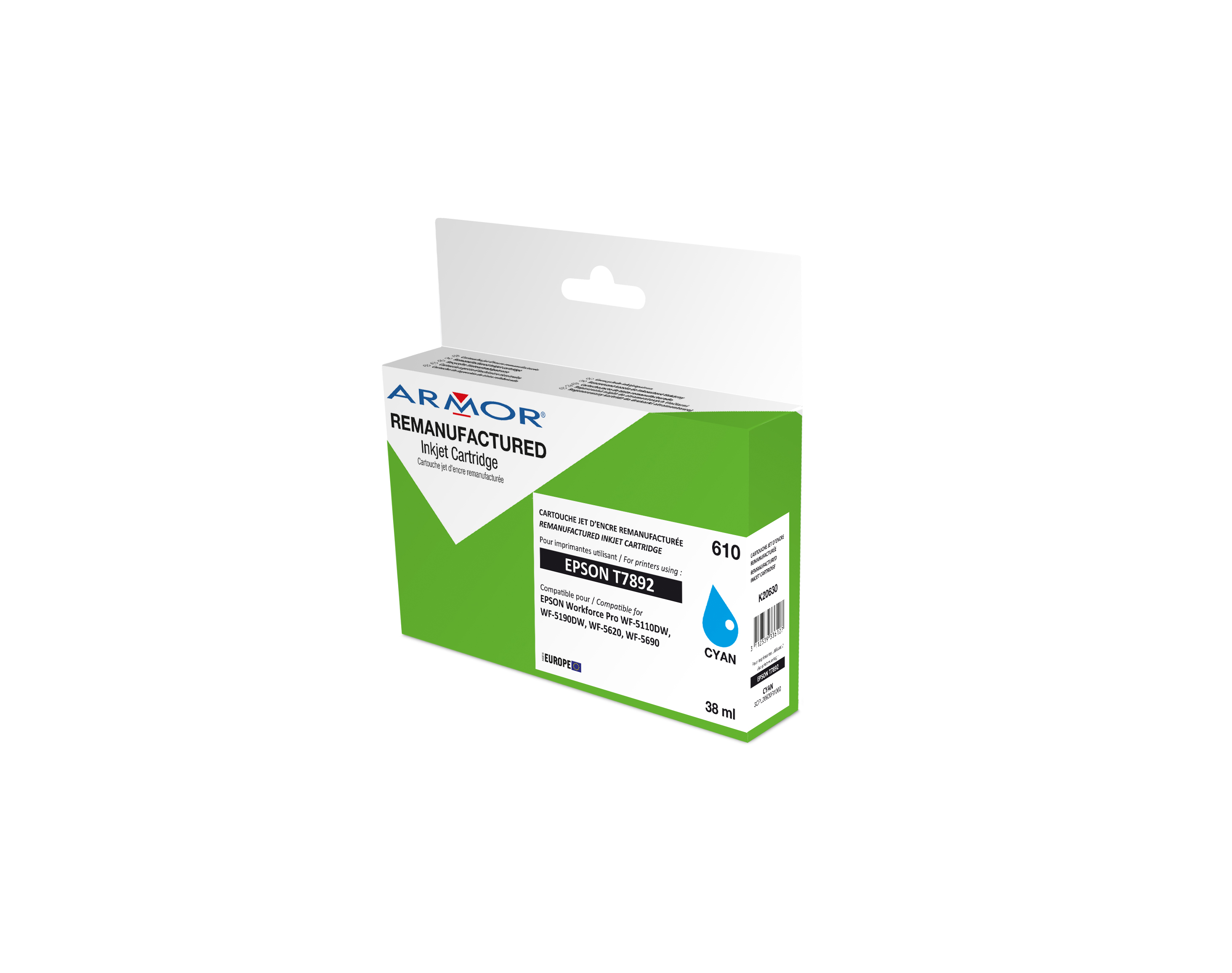 Armor ink-jet pro Epson WF-5620DWF, T789240,XL Cy