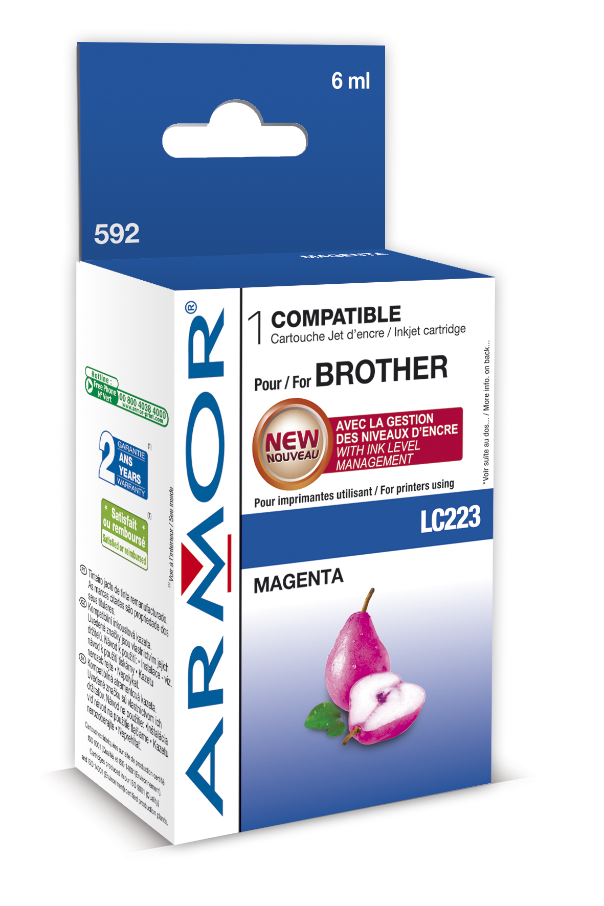 Armor ink-jet Brother DCP-J4120 (LC223M) 6ml