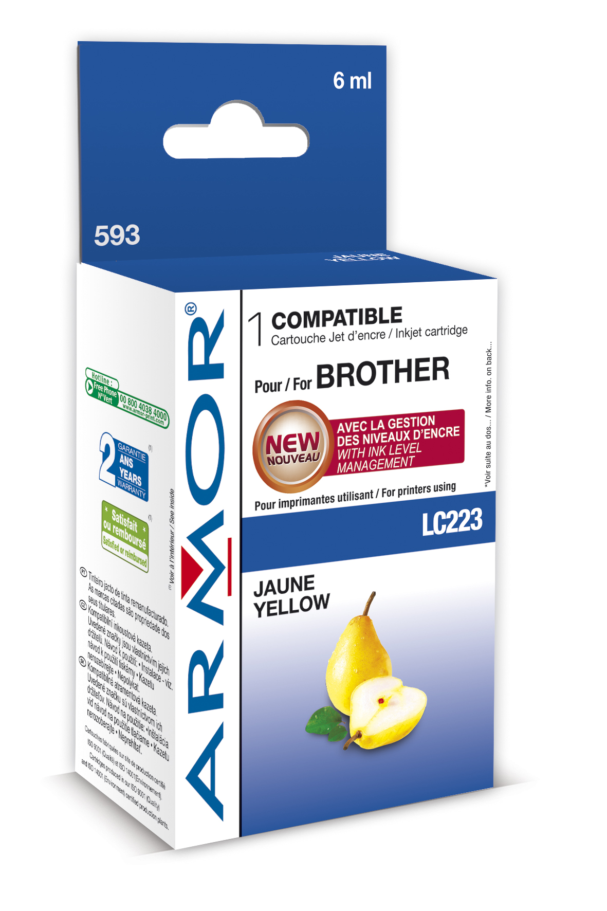 Armor ink-jet Brother DCP-J4120 (LC223Y) 6ml