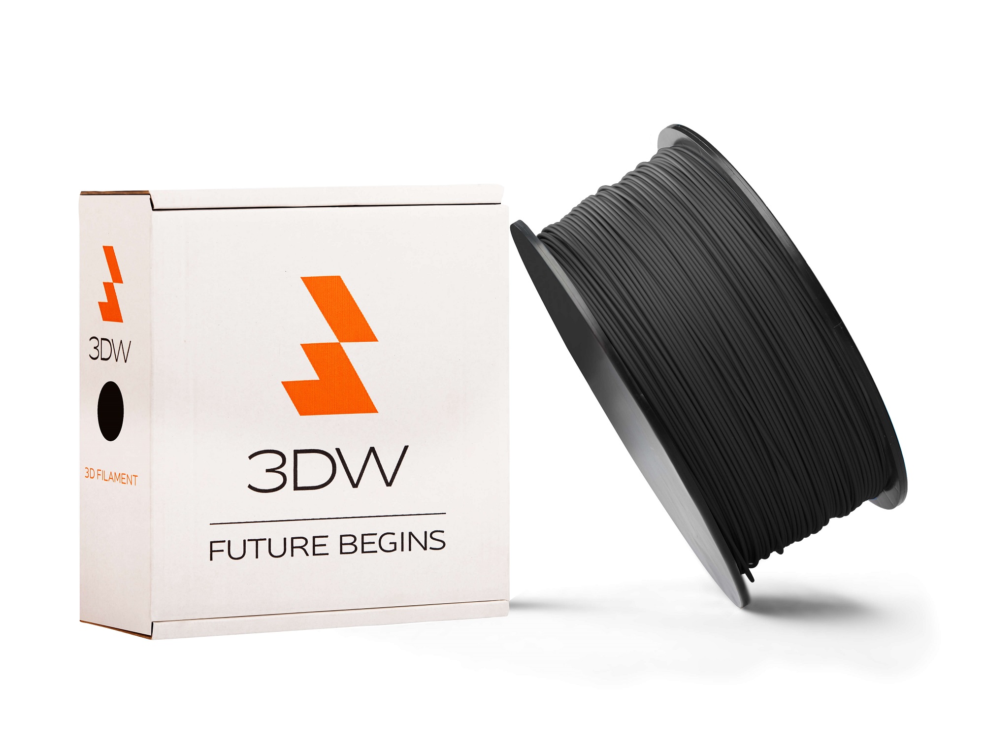 3DW - PLA filament 1,75mm �ern�, 1kg, tisk 190-210�C