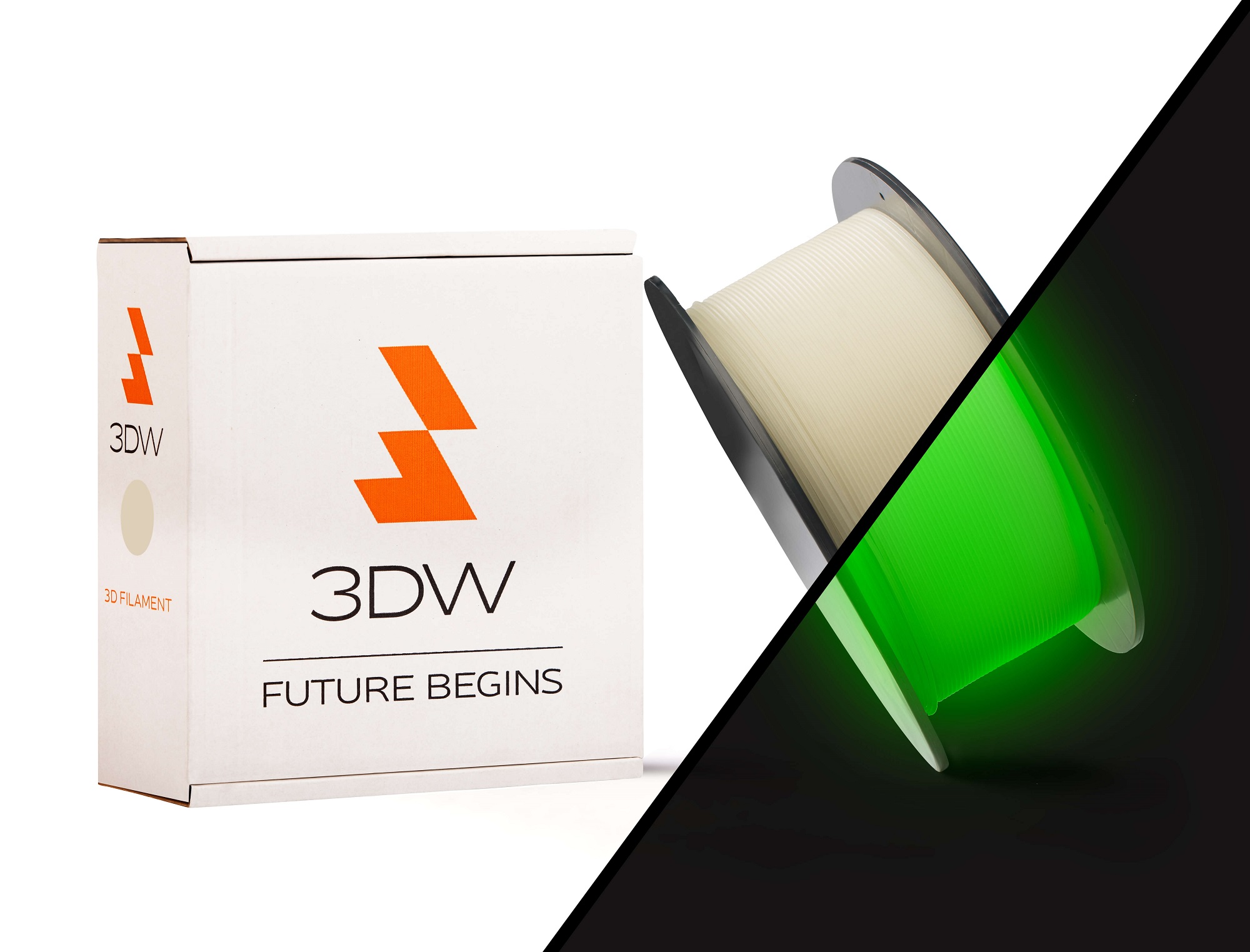 3DW - PLA filament 1,75mm sv�t�c�, 1kg, tisk 190-210�C