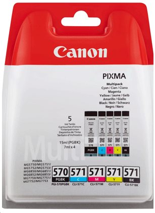 Canon PGI-570/CLI + 571 PGBK/C/M/Y/BK Multi pack