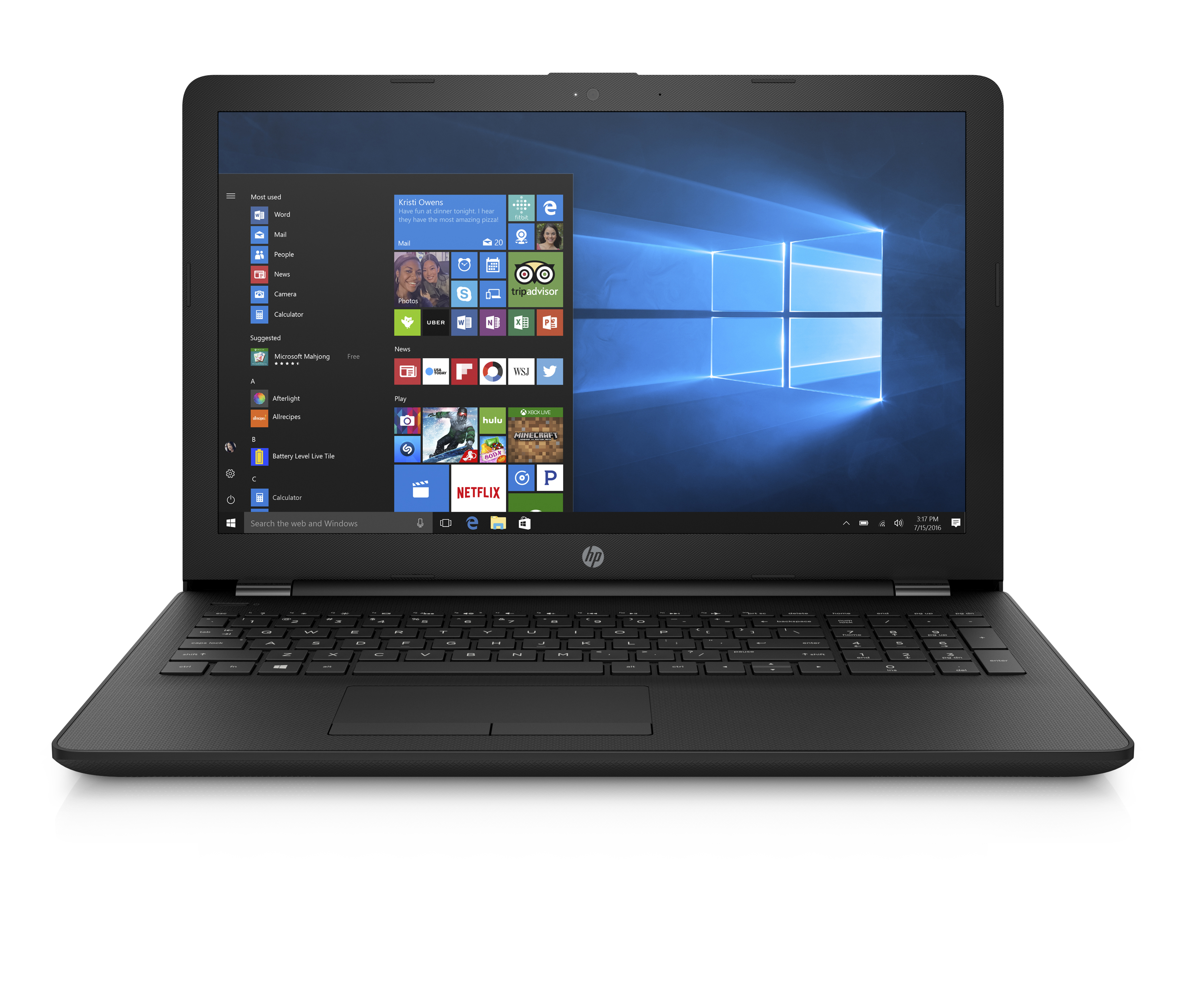 HP 15-rb021nc E2-9000e/4GB/500GB/DVD/ATI/W10-black