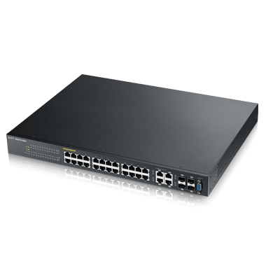 ZyXEL 24xGb 4xRJ45/SFP L2+ PoE switch GS2210-24LP