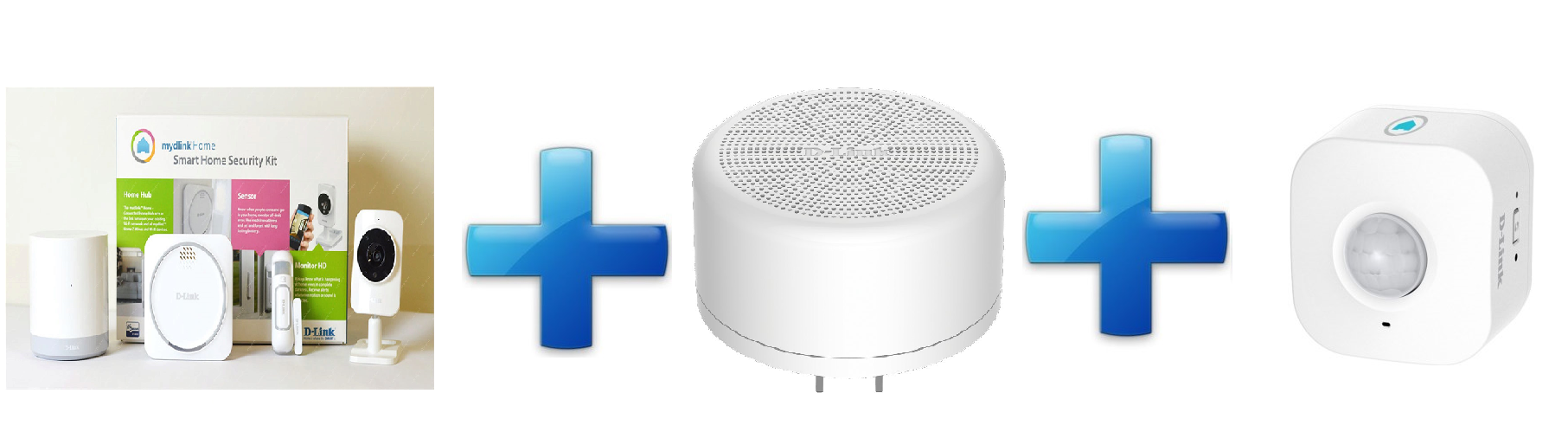 D-Link Bundle Home Security Starter Kit+Home Siren+Wi-Fi Motion Sensor