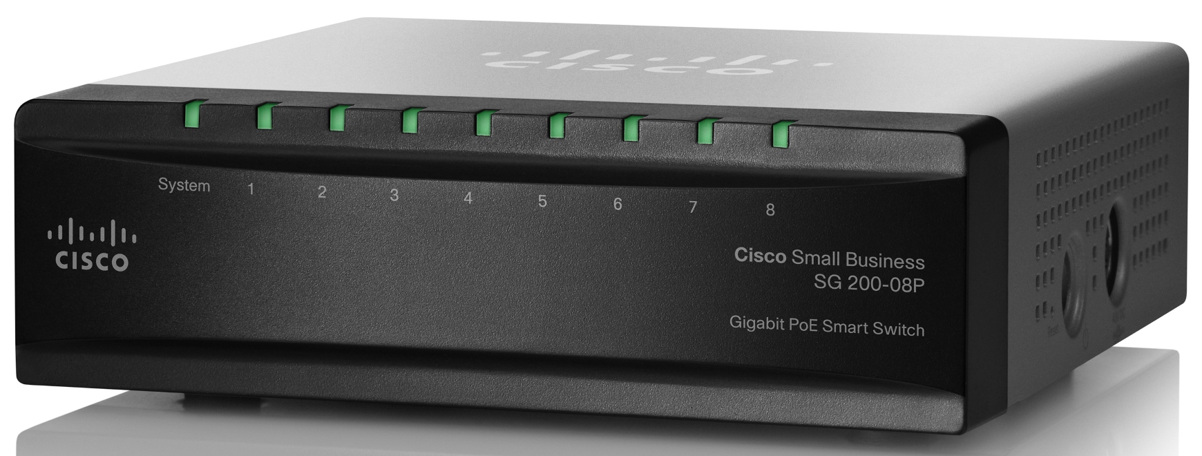 Cisco SG200-08P, 8xGigabit Smart, PoE,SLM2008PT-EU