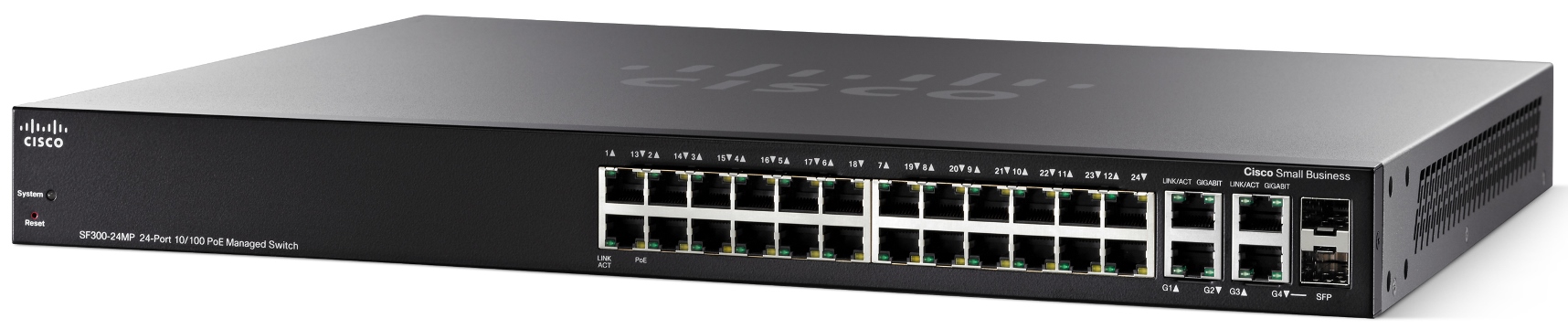 Cisco SF300-24MP 24x 10/100 Max PoE Manag. Switch