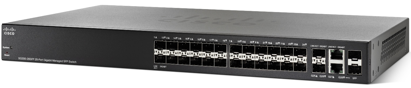 Cisco SG300-28SFP-K9-EU 28xGig SFP Managed Switch