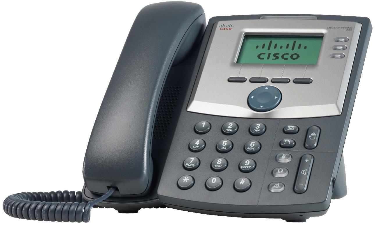 Cisco 3 Line IP tel., Display, PC port, SPA303-G2