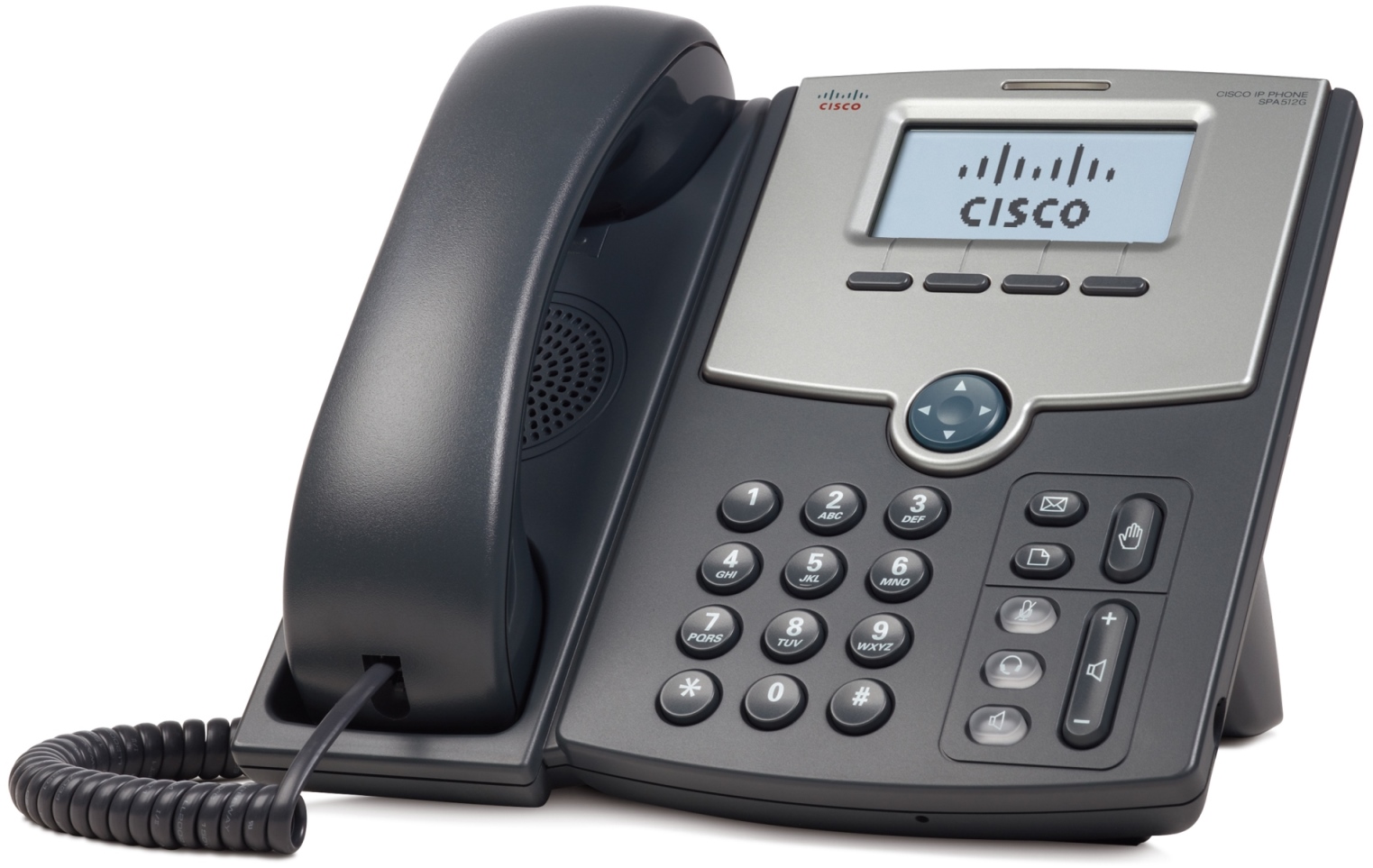 Cisco 1 Line IP tel., Display,PoE,Gig Port,SPA512G