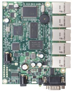 Mikrotik RB450 300 MHz, 32MB RAM, Router OS L5