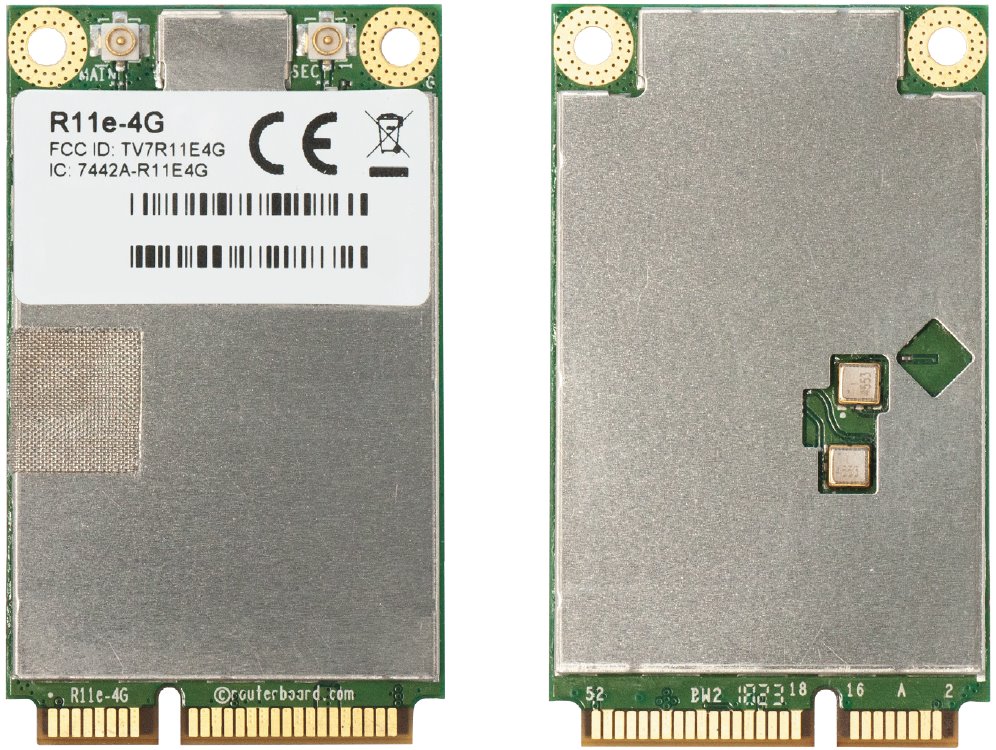 MikroTik R11e-4G - 4G/LTE miniPCI-e karta, 2x u.Fl