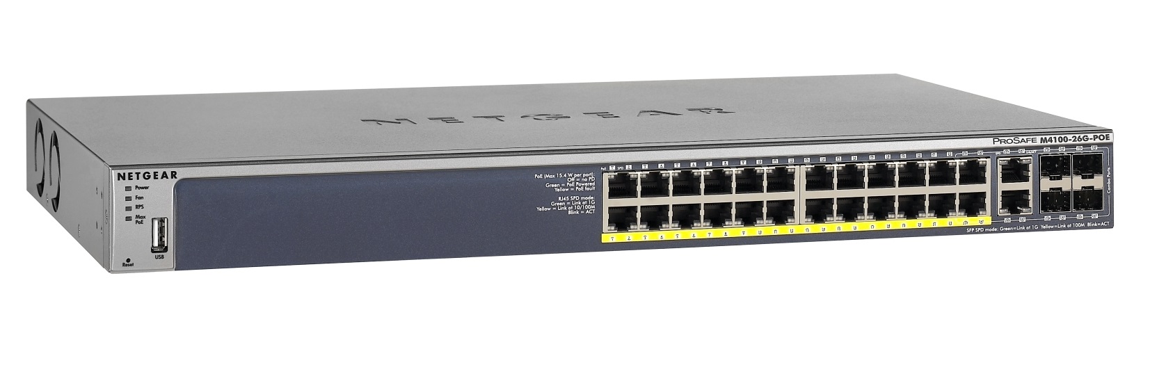 NETGEAR M4100 24xGb PoE, 4x SFP switch,GSM7226LP